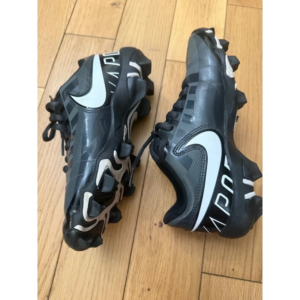 Nike Vapor Ultrafly 4 Keystone Kids Baseball Cleats Blk-Grey DQ5111-001 Size 3Y